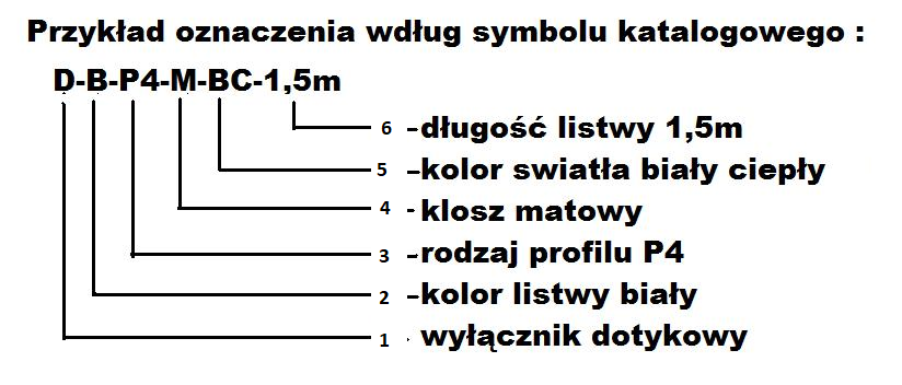Schemat opisujący zasady tworznenia symboli katalogowych